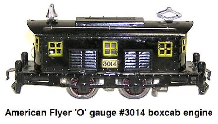 American Flyer No. 3014 Mid-Sized Boxcab Engine from 1925-27