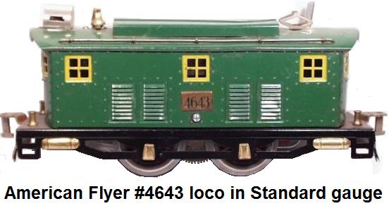 American Flyer #4643 electric outline locomotive in Standard gauge
