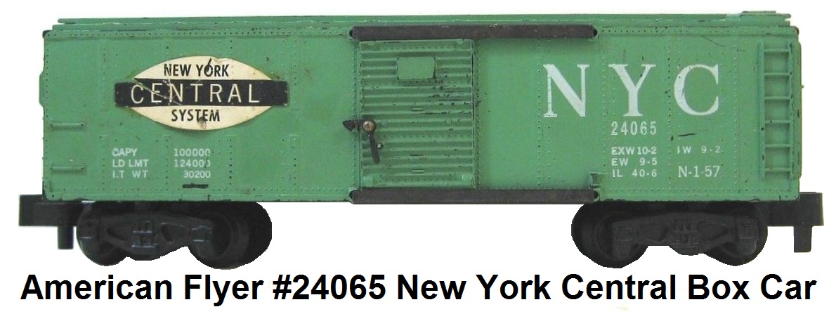 American Flyer S gauge #24065 New York Central Box Car