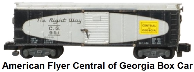 American Flyer S gauge Central of Georgia Box Car