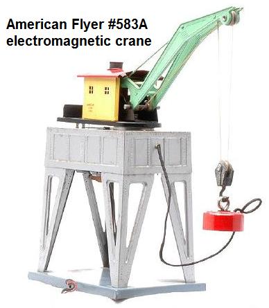 American Flyer #583A electromagnetic crane accessory