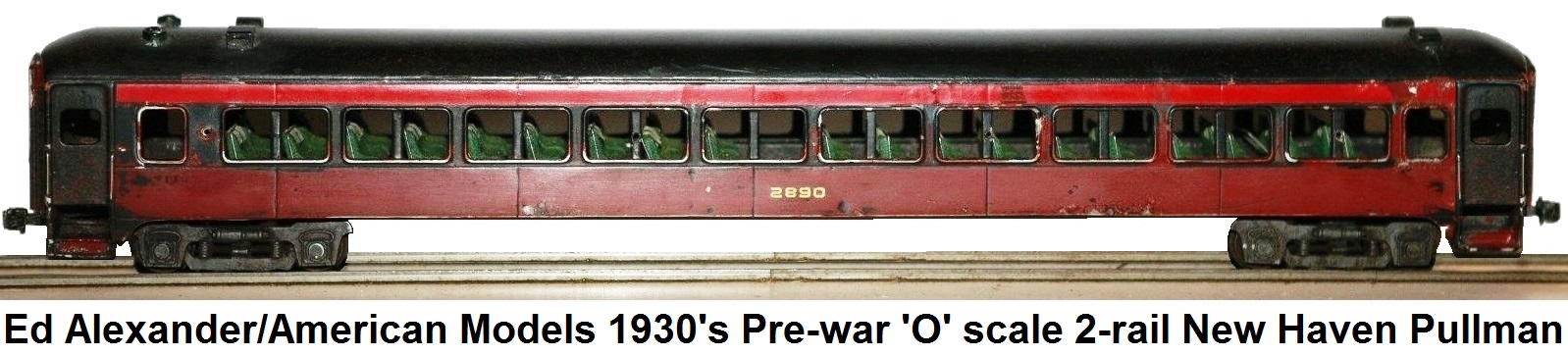 Ed Alexander/American Model Railways Pre-war 'O' scale 2-rail New Haven Pullman circa 1930's