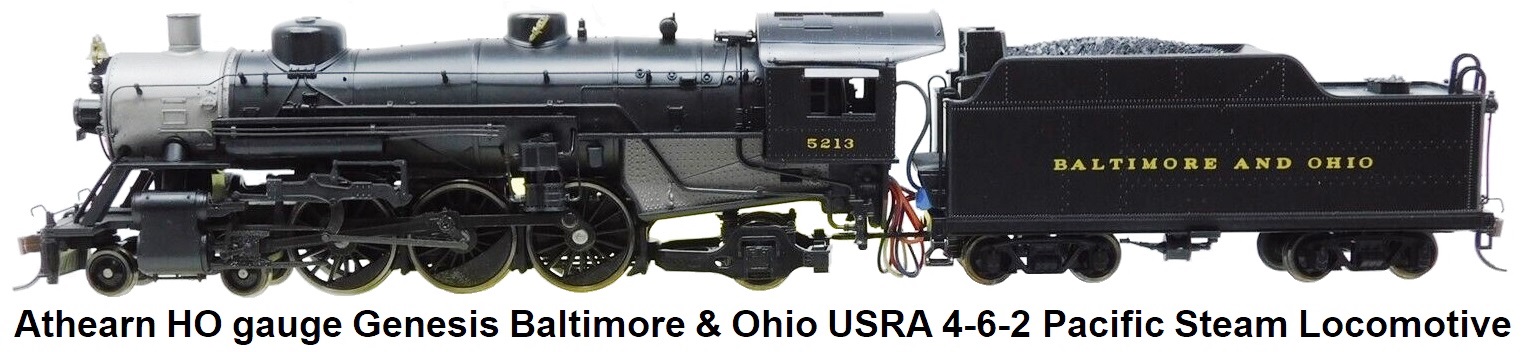 Athearn HO scale Genesis series G9042 B&O Baltimore & Ohio USRA 4-6-2 Light Steam circa 1999