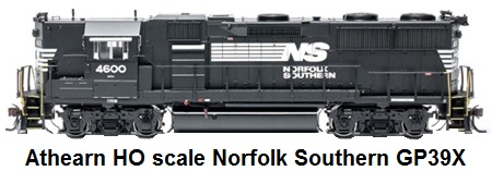 Athearn HO scale Norfolk Southern RR GP39X