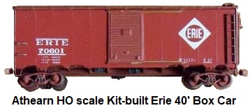 Athearn HO Erie early wood and metal 40' Box Car Craftsman kit