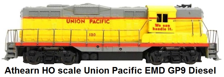 Athearn HO scale Union Pacific RR EMD GP9 Diesel Loco