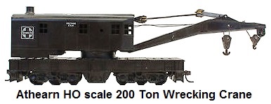 Athearn HO scale 200 Ton Wrecking Crane