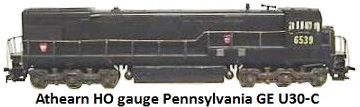Athearn HO gauge Pennsylvania GE U30-C