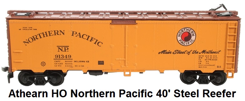 Athearn HO gauge 5028ATH-LN 40' Northern Pacific Steel Reefer