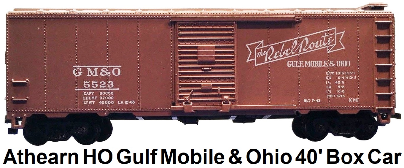 Athearn HO Gulf, Mobile & Ohio GM&O 40' Box Car
