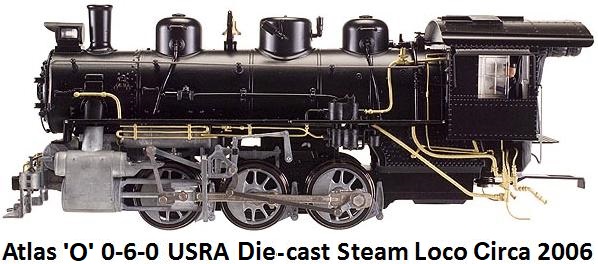 Atlas 0-6-0 'O' USRA diecast steam loco circa 2006