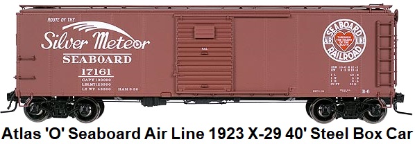 Atlas 'O' Seaboard Air Line 1923 ARA X-29 40' Steel Box Car #9754-3 for 2-rail