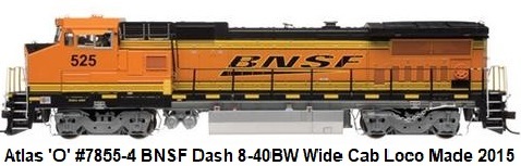 Atlas 'O' 2-rail Gold 8-40BW BNSF 5070 Wide Cab Locomotive