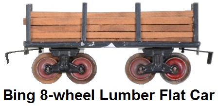 Bing 8-wheel lumber car