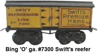 Bing '0' gauge Swift Refrigeration Line Swift Hams Wagon