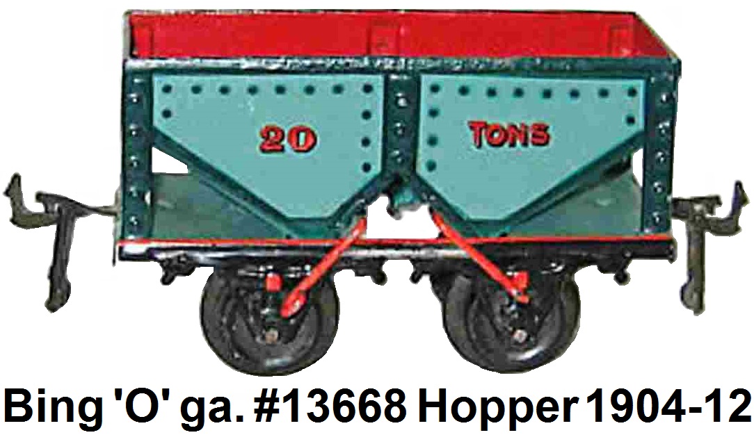 Bing 'O' gauge coal hopper #13668 1904-12