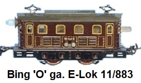 Bing 'O' gauge electric driven E-Lok 11/883