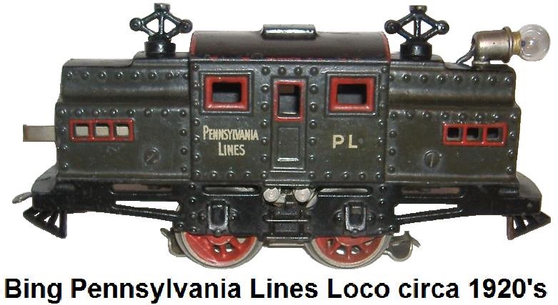 Bing 1920's Pennsylvania Electric Outline Locomotive