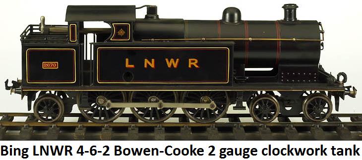 Bing #2670 LNWR 4-6-2 Bowen-Cooke clockwork tank engine in gauge 2