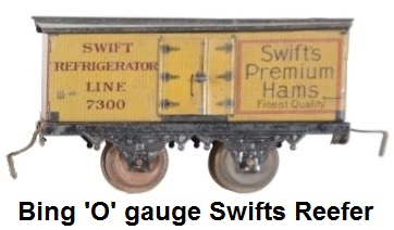 Bing 'O' gauge Swifts Premium 4-wheel box car