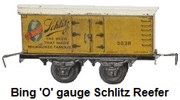 Bing Schlitz 4-wheel reefer in 'O' gauge