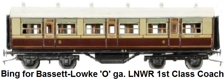 Bing for Bassett-Lowke LNWR passenger coach