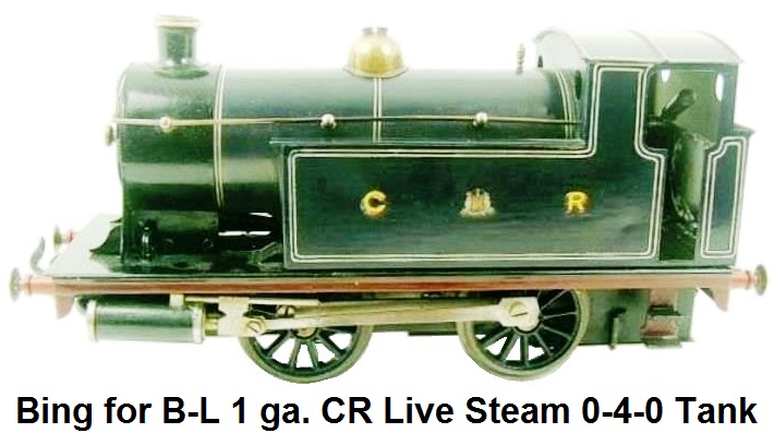 Bing for Bassett-Lowke 1 gauge Caledonian Railway live steam 0-4-0 #518 Tank Loco