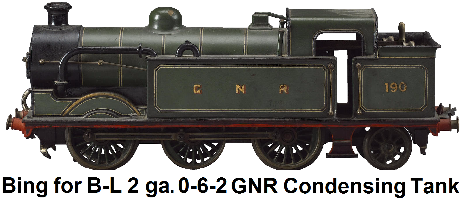 Bing for Bassett-Lowke Gauge 2 GNR 0-6-2 Condensing Tank Locomotive #190