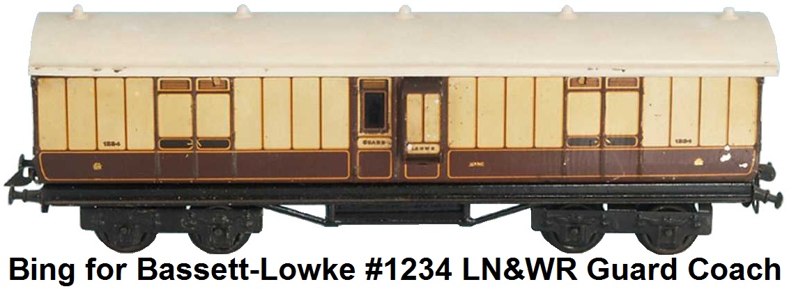 Bing for Bassett Lowke LNWR Baggage Car