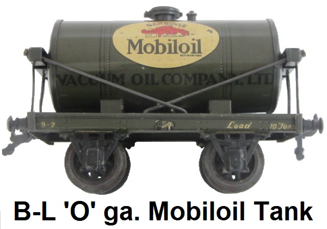 Bassett-Lowke 'O' gauge Mobiloil Tank Wagon