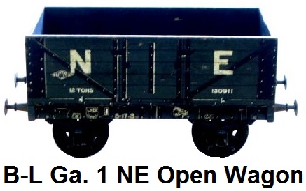 Bassett-Lowke 1 gauge wooden NE open wagon