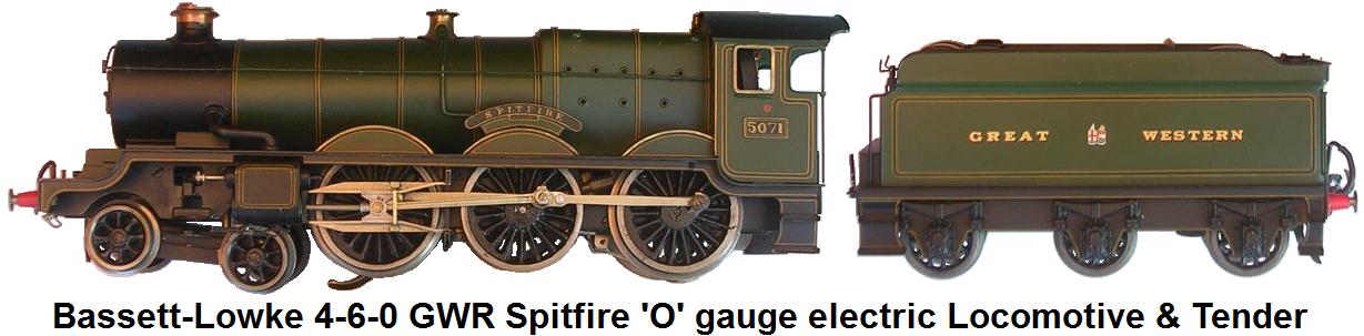 Bassett-Lowke 4-6-0 GWR Spitfire 'O' gauge electric