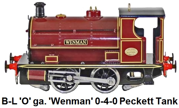 Bassett-Lowke by Corgi 'O' gauge 0-4-0 Peckett Industrial Saddle Tank Locomotive 'Wenman' for 2 or 3 rail electric