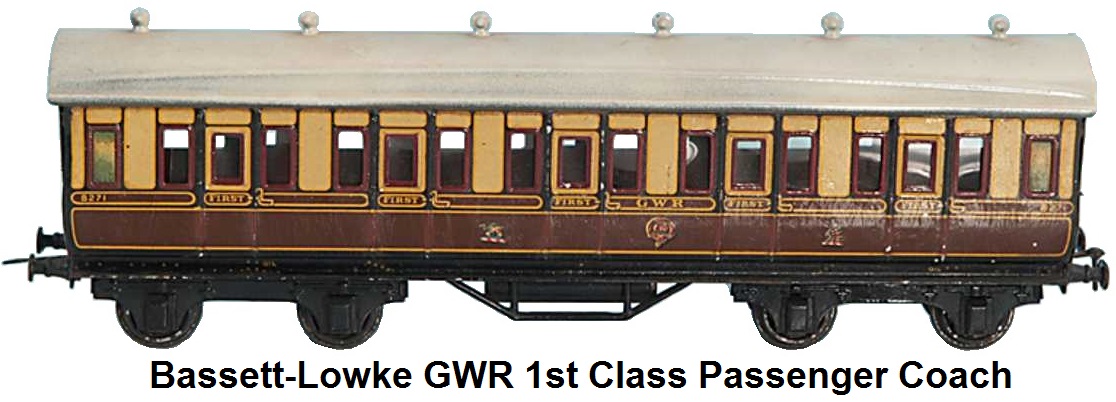 Bassett-Lowke GWR 1st class Passenger coach