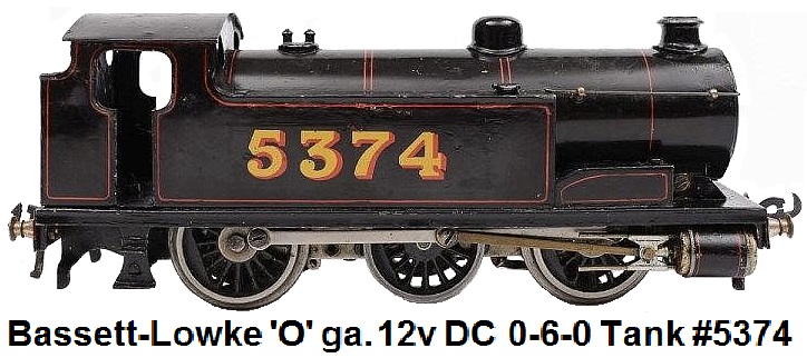 Bassett-Lowke 'O' gauge 12v DC 0-6-0 Standard Tank Locomotive #5374