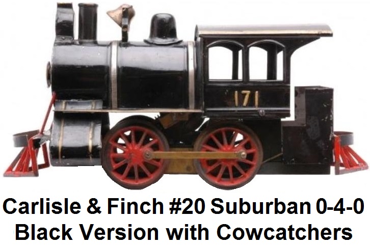 Carlisle & Finch #20 Suburban 0-4-0 locomotive in 2 inch gauge