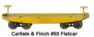 Carlisle & Finch 2 inch gauge #50 flat car