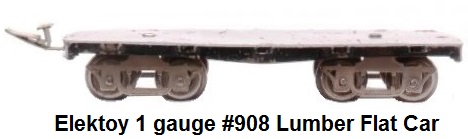 Elektoy 1 gauge #908 Lumber Flat Car