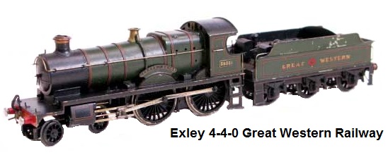 Exley 4-4-0 steam loco and tender