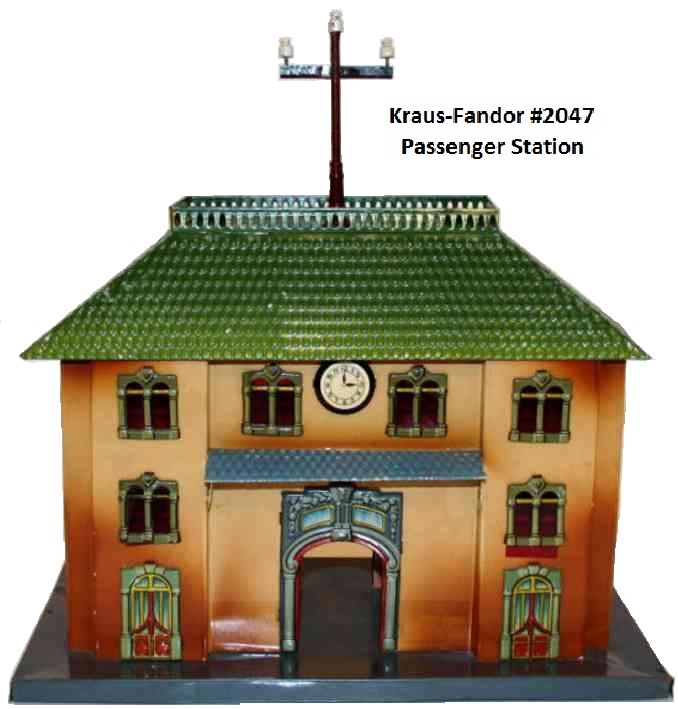 Kraus-Fandor #2047 Tinplate Passenger station