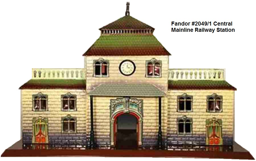 Fandor #2049/1 Tinplate Central Mainline Railway Station