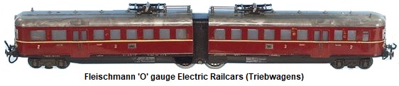 Fleischmann 'O' gauge Electric Railcars (Triebwagens)