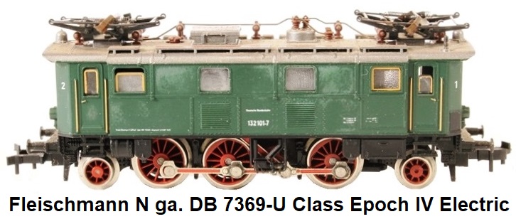 Fleischmann Piccolo N gauge 7369-U Class 132 Electric Locomotive of the German DB Epoch IV