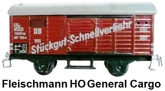 Fleischmann HO gauge 4-wheeled tinplate Stückgut-Schnellverkehr High Speed General Cargo van
