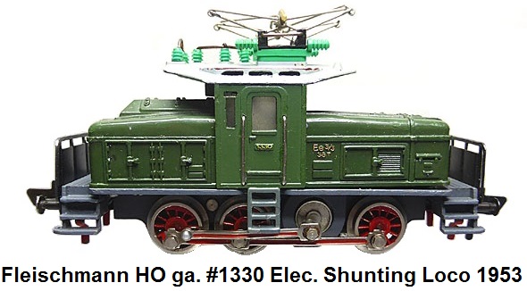 Fleischmann #1330 Electric shunting locomotive in HO ga circa 1953