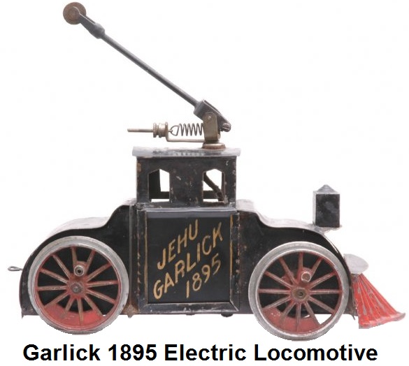Jehru Garlick 1895 tinplate electric loco