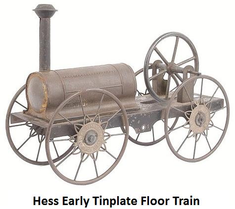 Hess early floor train loco 10 inches long x 3.5 inches wide