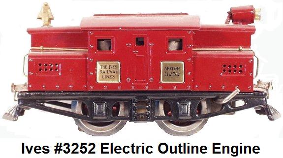 Ives #3252 electric outline engine