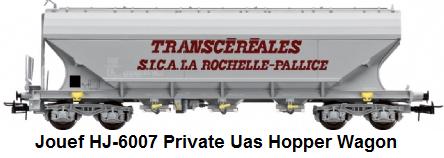 Jouef HJ-6007 Private Uas Hopper Wagon (SNCF registered)