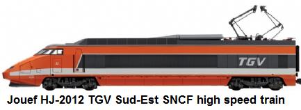 Jouef modern era HJ-2012 High Speed Train TGV Sud-Est SNCF